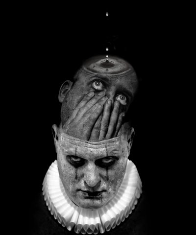 La muerte de un payaso (serie), 2014 (arte fotográfico arte digital) de Johan Lilja