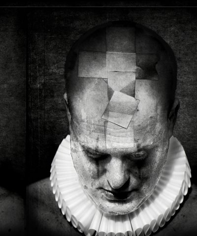 La muerte de un payaso (serie), 2016 (manipulación de fotos) de Johan Lilja