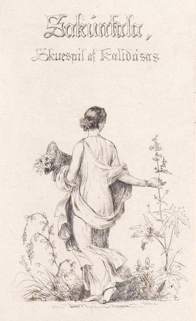 Danés: Coleccionista de flores de Johan Lundbye