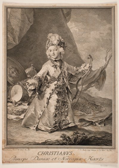 Christian VII de niño de Johan Martin Preisler
