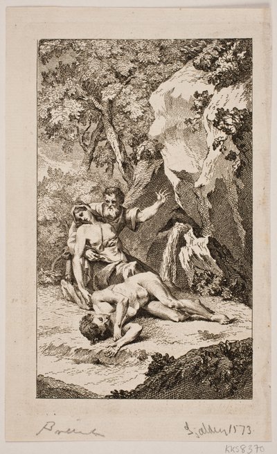 Ilustración para "La muerte de Abel" de Salomon Gessner, 1764 de Johan Martin Preisler