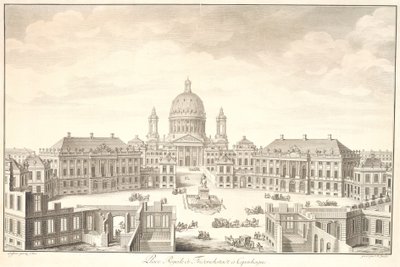 Place Royale de Friedrichstadt en Copenhague de Johan Martin Preisler