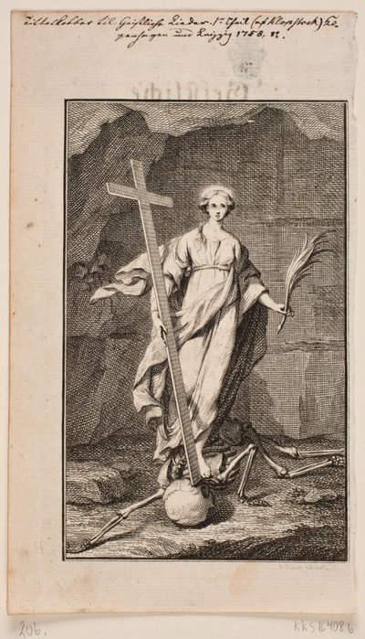 "La religión". Título grabado para Geistliche Lieder de Johan Martin Preisler