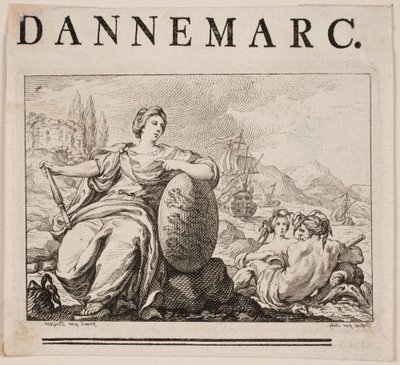 Viñeta para P. H. Mallet: Historia de Dinamarca I, 1758 de Johan Martin Preisler