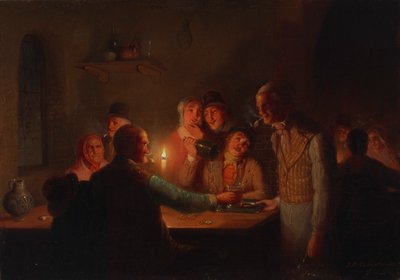 Escena de taberna holandesa, 1846 de Johan Mengels Culverhouse