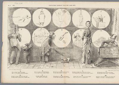 Gabinete de espectadores para el año 1875 (título sobre objeto) de Johan Michaël Schmidt Crans