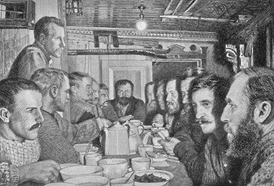 En la mesa de la cena, 14 de febrero, 1895 de Johan Nordhagen