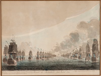 La batalla naval de Öland el 26 de julio de 1789 de Johan Petter Cumelin
