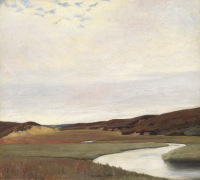 Un día de verano junto al río Karup, Jutlandia de Johan Rohde
