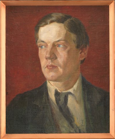 Retrato del pintor sueco Gustaf Wolmar de Johan Rohde