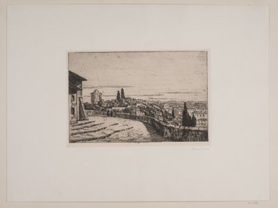 Vista sobre Roma desde la colina Janiculum de Johan Rohde