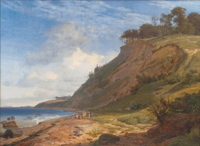Una costa danesa. Vista desde Kitnæs en el fiordo de Roskilde. Zelanda de Johan Thomas Lundbye