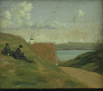 Un camino hundido cerca de Frederiksværk de Johan Thomas Lundbye