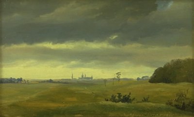Vista de Frederiksborg desde Hestehaven de Johan Thomas Lundbye