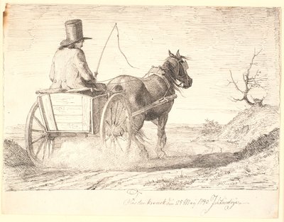 Campesino conduciendo un carro de Johan Thomas Lundbye