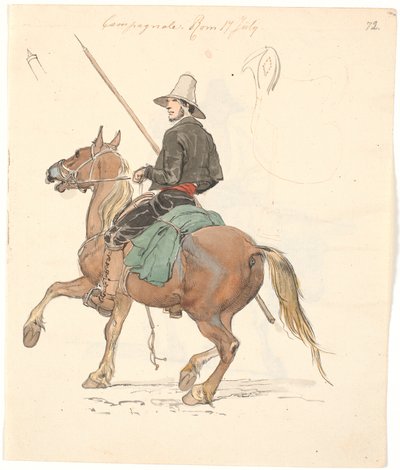 Campagnole a caballo de Johan Thomas Lundbye