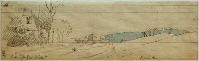 La casa del carpintero Tofte y el bosque Vinderöd de Johan Thomas Lundbye