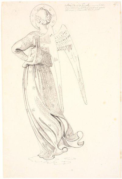 Ángel visto desde atrás - después de Fra Angelico de Johan Thomas Lundbye