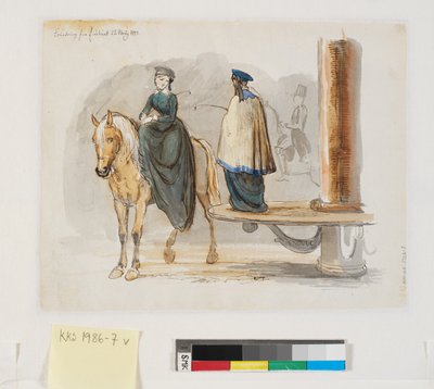 «Recuerdo del picadero. 22 de marzo de 1844.» de Johan Thomas Lundbye