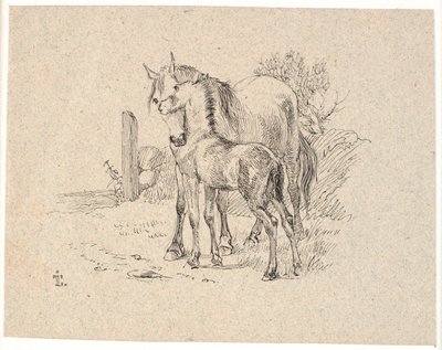 El caballo y el potro de Johan Thomas Lundbye