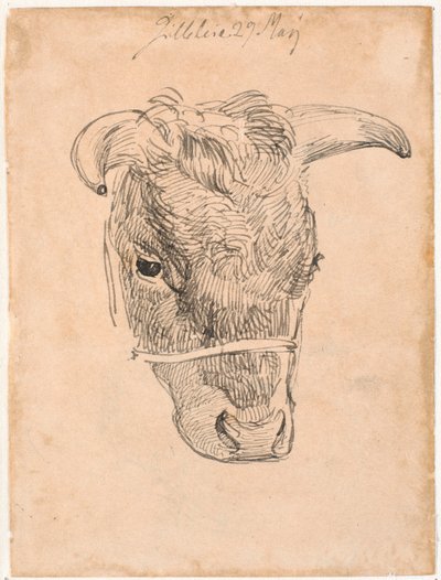 Cabeza de una vaca de Johan Thomas Lundbye