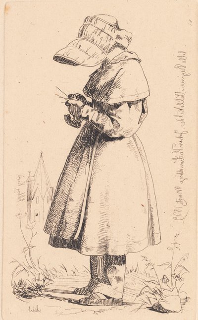 La pequeña Regine en Vallekilde de Johan Thomas Lundbye