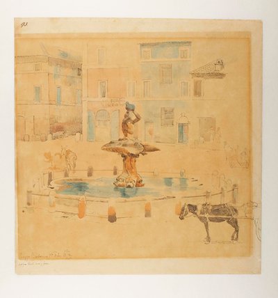 Piazza Barberini de Johan Thomas Lundbye