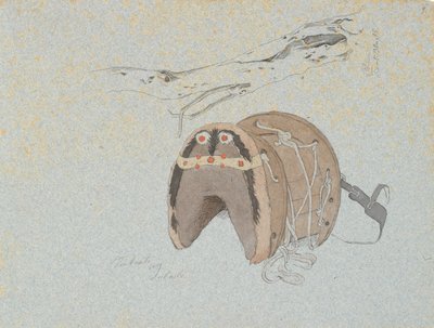 Tronco de un Olivo y una Silla de Montar de Johan Thomas Lundbye
