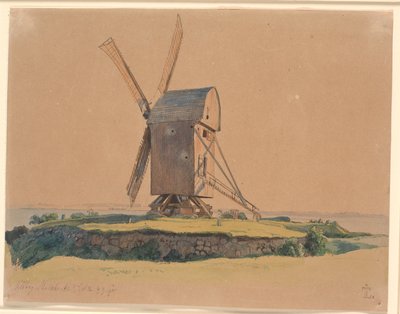 Molino de Poste en Kalundborg de Johan Thomas Lundbye