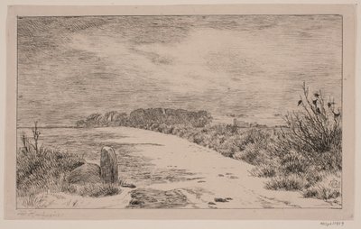 Cerca de Himlingøje, paisaje de invierno de Johan Thomas Lundbye