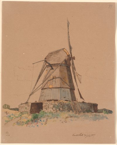 Molino Vendet en Dortheaslyst de Johan Thomas Lundbye