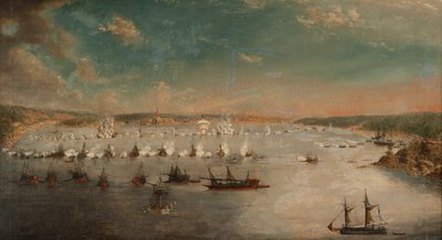 La Batalla de Fredrikshamn en mayo de 1790, 1791 de Johan Tietrich Schoultz