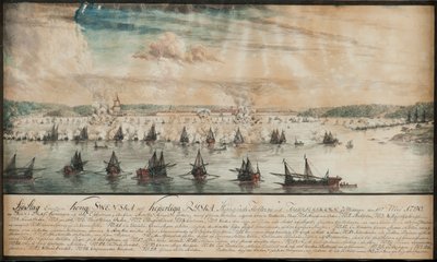 La batalla de Fredrikshamn en mayo de 1790, 1791 de Johan Tietrich Schoultz