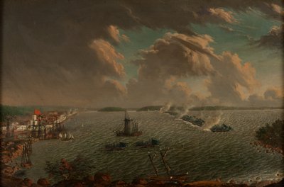 La Batalla de Fredrikshamn en mayo de 1790, 1791 de Johan Tietrich Schoultz