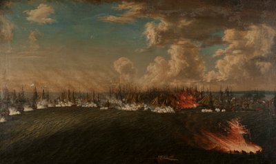 La Batalla de la Bahía de Vyborg el 3 de julio de 1790 de Johan Tietrich Schoultz