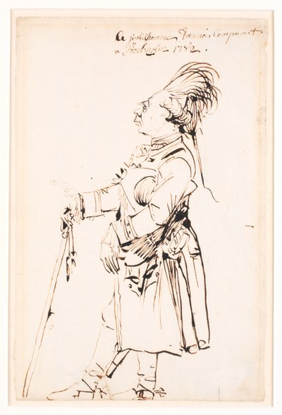 Barón Clemens August von Haxthausen en Estocolmo de Johan Tobias Sergel