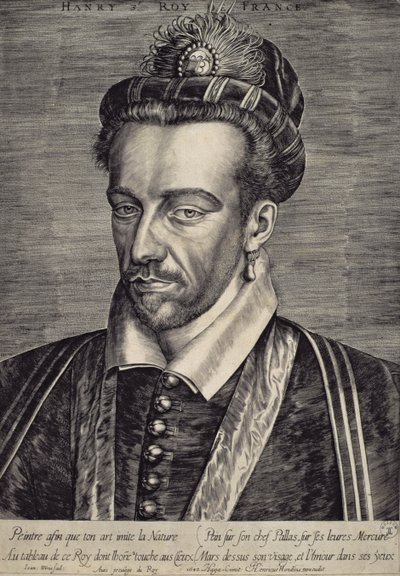Enrique III Valois (1551-89) de Johan Wierix