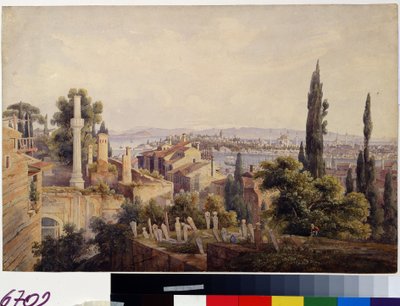 Vista de Constantinopla y el cuerno de oro de Johan Wolfensberger
