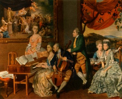 La familia Gore con George, tercer conde Cowper de Johan Zoffany