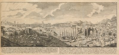 Ruinas de Palmira, antigua ciudad de Siria de Johann Adam Delsenbach