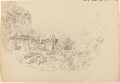 Un cenador sombreado en el valle de Gragnano de Johann Adam Klein