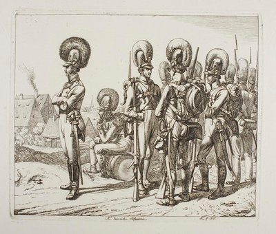 Soldados de infantería bávaros de Johann Adam Klein