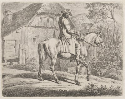 Comerciante de ganado a caballo de Johann Adam Klein