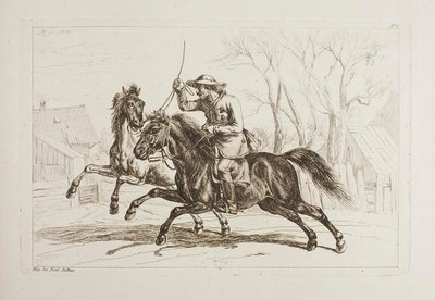 Húngaro a caballo de Johann Adam Klein