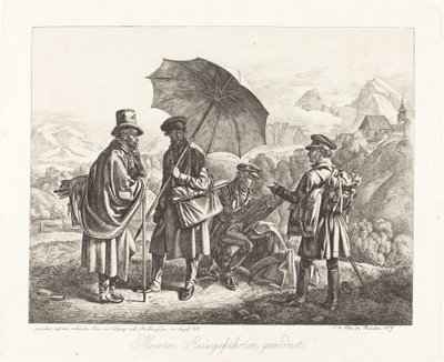Pintores en sus viajes de Johann Adam Klein