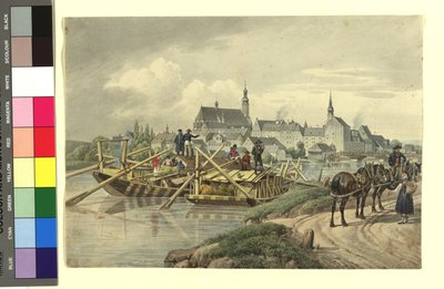 Straubing desde el norte de Johann Adam Klein