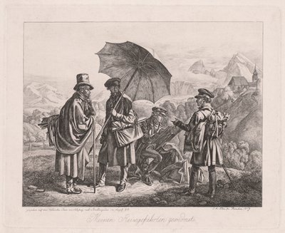 Las artistas en su viaje de Johann Adam Klein