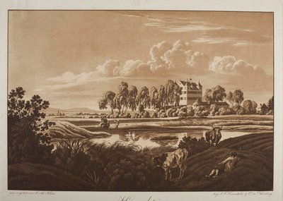 Vista del castillo de Hummelstein cerca de Núremberg de Johann Adam Klein