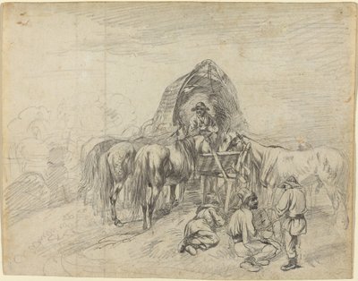 Carreteros valacos descansando de Johann Adam Klein