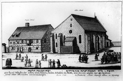 Escuelas judías nuevas y antiguas, Núremberg, 1705 de Johann Alexander Boener